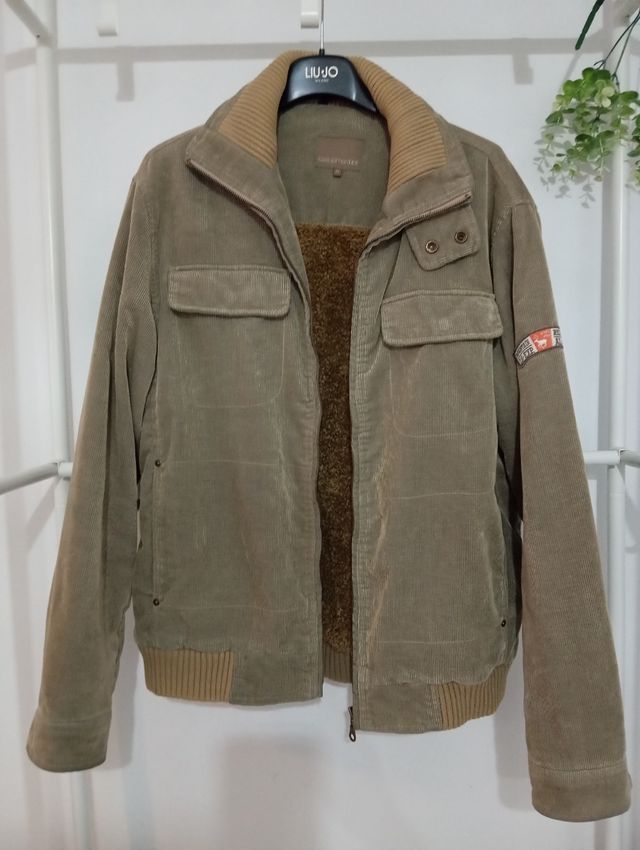 Cazadora pana Liu Jo verde militar Talla M