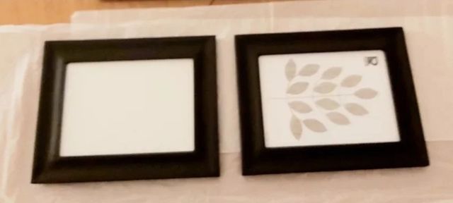 Set di 5 cornici decorative in bianco e nero