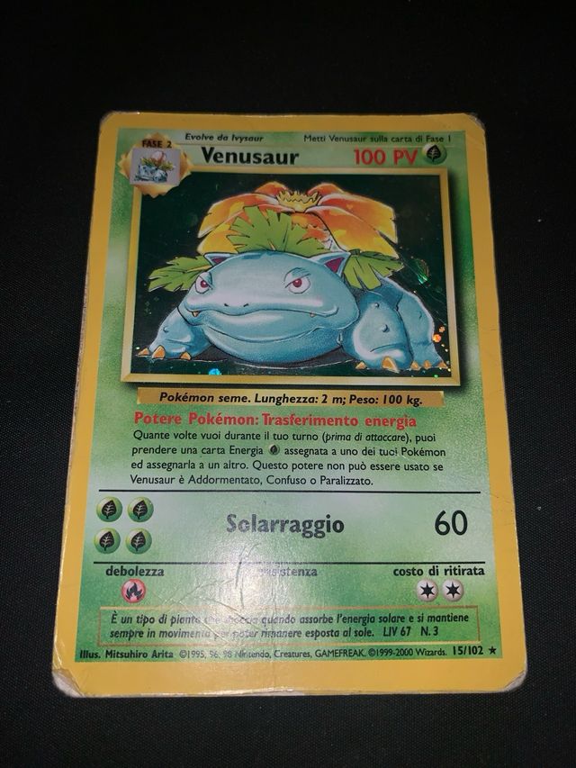 Carta Pokémon Venusaur Fase 2 - 100 PV