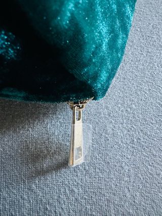 Neceser terciopelo verde con detalles dorados
