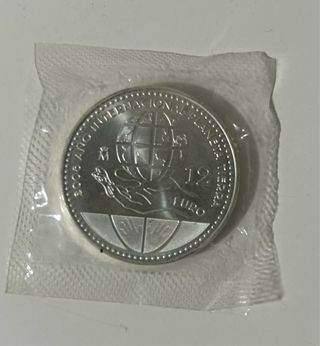 Moneda Plata 12€ Juan Carlos I y Sofía 2008