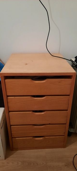 Cajonera de madera