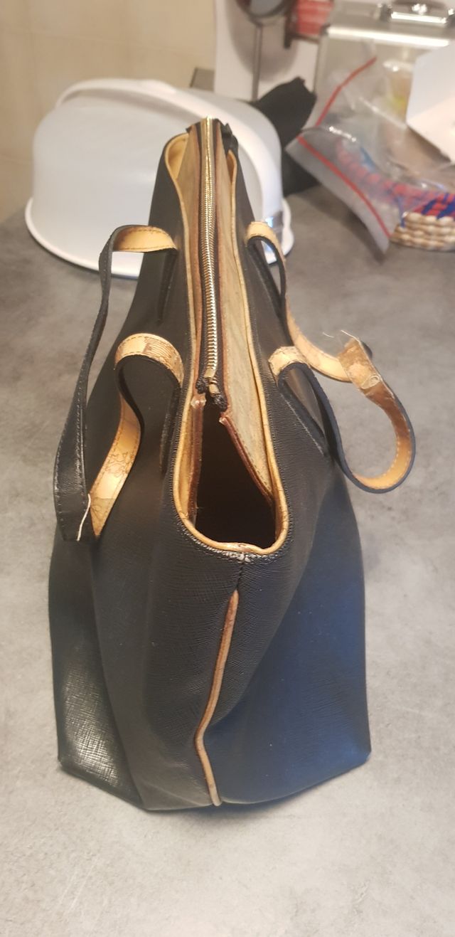 Borsa Alviero Martini Nera e Marrone