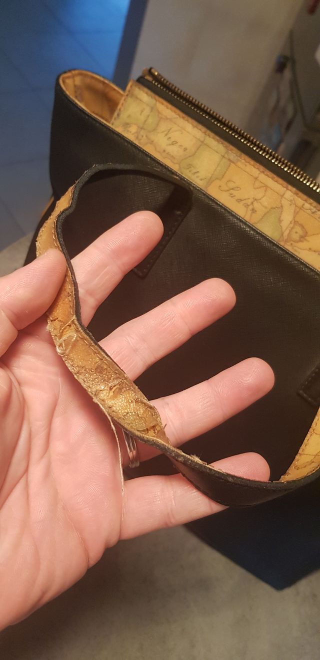 Borsa Alviero Martini Nera e Marrone