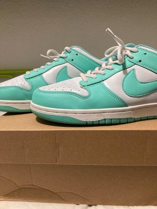 Zapatillas Nike Dunk High Teal y Blanco