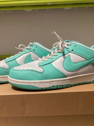 Zapatillas Nike Dunk High Teal y Blanco