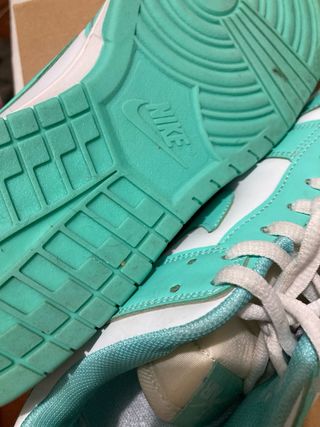Zapatillas Nike Dunk High Teal y Blanco