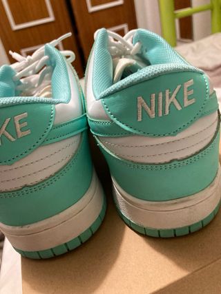 Zapatillas Nike Dunk High Teal y Blanco