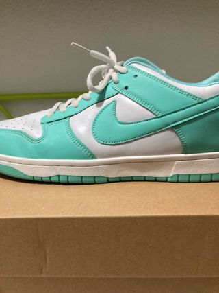 Zapatillas Nike Dunk High Teal y Blanco