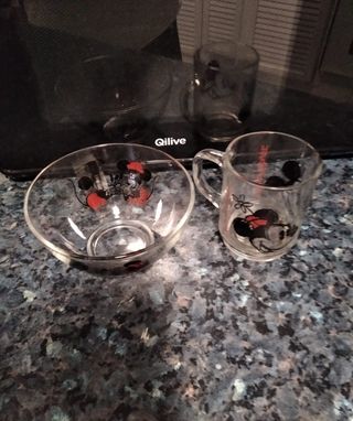 Taza y bol Mickey Mouse