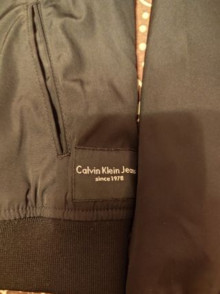 Cazadora Bomber Calvin Klein Jeans Negra Mujer