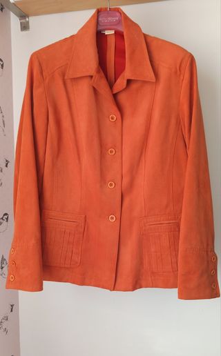 Chaqueta ante naranja talla M