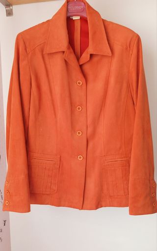 Chaqueta ante naranja talla M