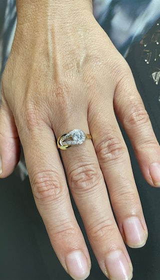 Anillo Nudo Oro 18 Klt.