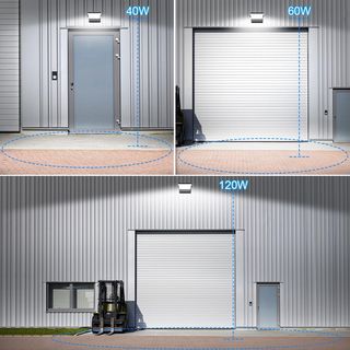 Aplique de pared exterior LED 120W