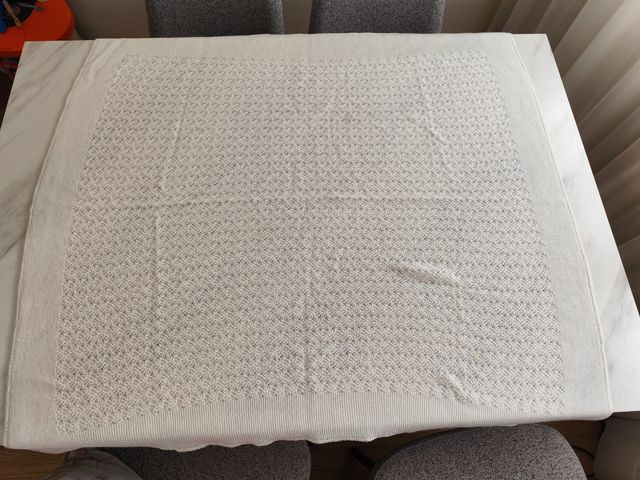 Manta para bebé, toquilla tejida
