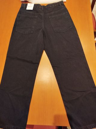 Pantalón baggy Bershka negro