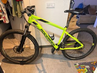 Bicicleta Montaña Amarilla Flúor