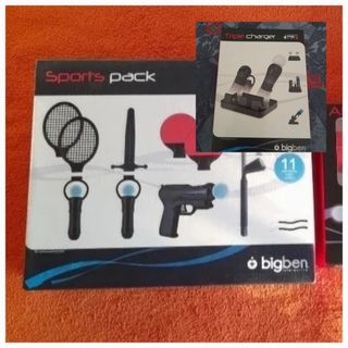NUEVO.Pack Deportes PS3+Cargador mandos Move 