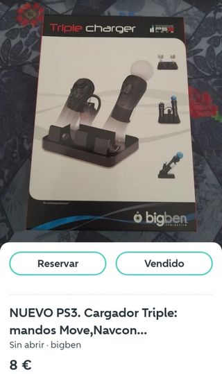 NUEVO.Pack Deportes PS3+Cargador mandos Move 