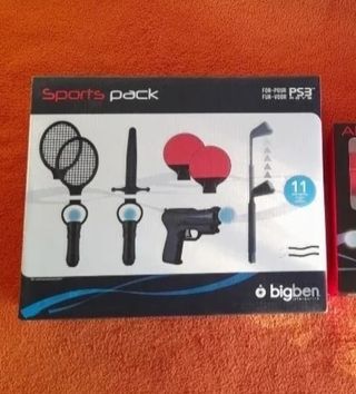 NUEVO.Pack Deportes PS3+Cargador mandos Move 
