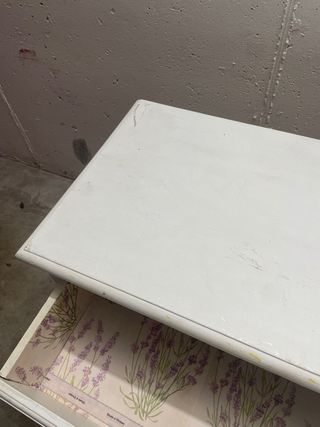 Cassettone bianco 3 cassetti foderati