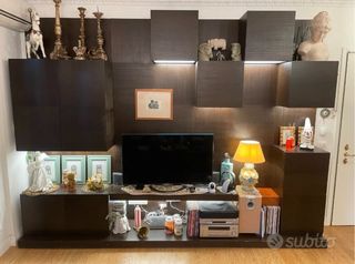 Parete attrezzata Roche Bobois legno wenge