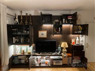 Parete attrezzata Roche Bobois legno wenge