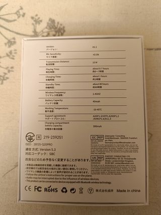 Auriculares Inalámbricos Clip Negros