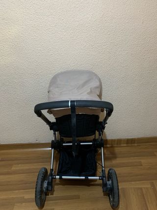 Silla de paseo bebé color beige y negro