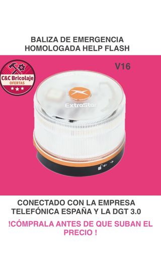 Baliza emergencia homologada Help Flash V16