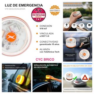 Baliza emergencia homologada Help Flash V16