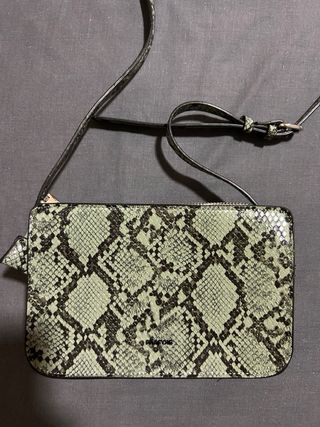 Bolso estampado serpiente verde
