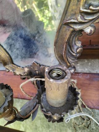 Pareja de apliques espejo vintage