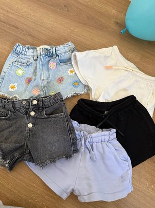Pack 4 Shorts Niña