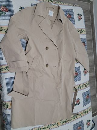 Gabardina beige mujer Talla M