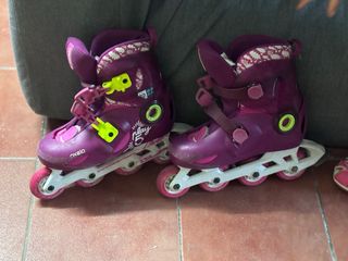 Patines en línea morados Oxelo Play 5