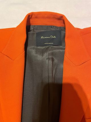 Blazer naranja Massimo Dutti