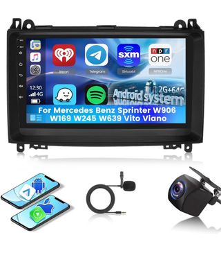 Radio Android  9” 2GB 64GB Mercedes Benz Sprinter