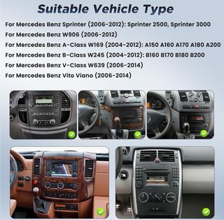 Radio Android  9” 2GB 64GB Mercedes Benz Sprinter