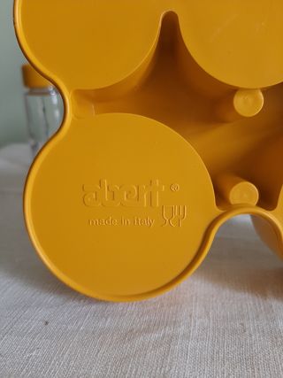 Set Olio Aceto Sale Pepe Giallo Vetro