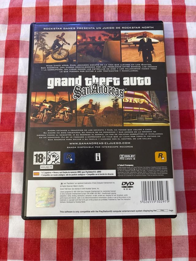 Grand Theft Auto San Andreas PS2