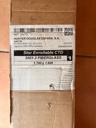 Cortina enrollable completamente nueva