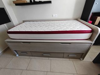 Cama nido moderna de tela