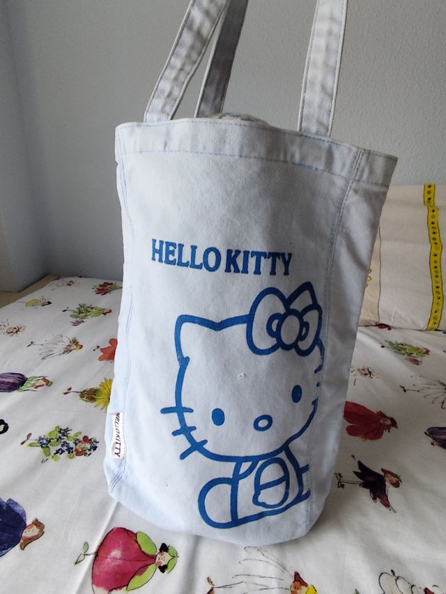 Bolso Tote Hello Kitty Azul