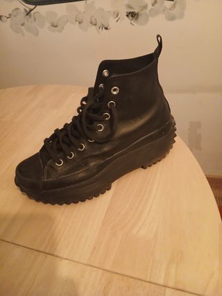 Zapatillas Converse Chuck Taylor negras de platafo