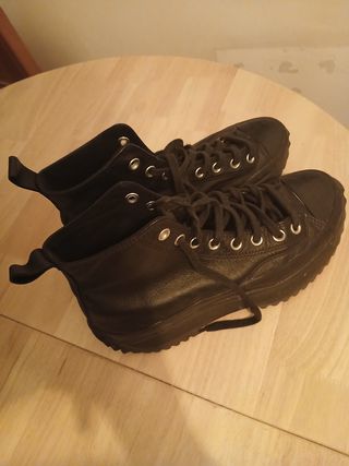 Zapatillas Converse Chuck Taylor negras de platafo