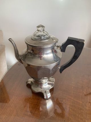 Cafetera y Tetera Vintage Plata