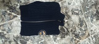 Cárdigan azul marino de punto para hombre. Talla L