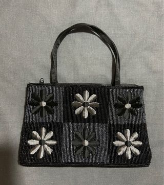 Bolso fiesta mini negro y plateado